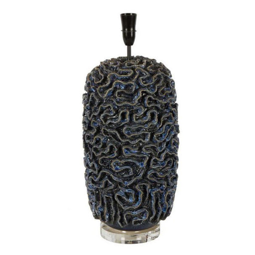 Buy Table Lamps Australia Zambezi Table Lamp Blue Ceramic - ELTIQ103171B