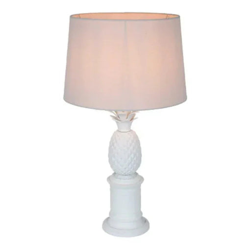 Buy Table Lamps Australia Bermuda Table Lamp White Brass - ELHK7042WH