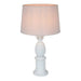 Buy Table Lamps Australia Bermuda Table Lamp White Brass - ELHK7042WH