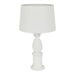 Buy Table Lamps Australia Bermuda Table Lamp White Brass - ELHK7042WH