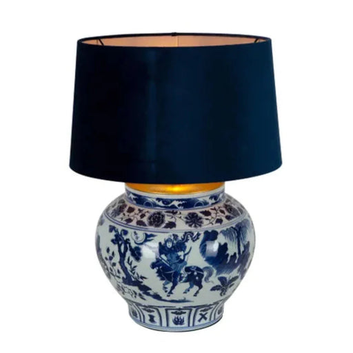Buy Table Lamps Australia Woody Table Lamp Blue Ceramic - ELJC13478