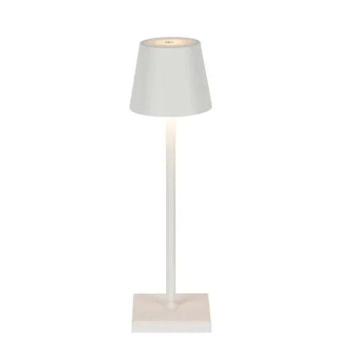Buy Table Lamps Australia Lorenzo Table Lamp White Aluminium - ELDAN9569WH