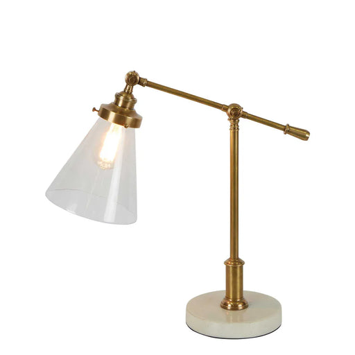 Buy Table Lamps Australia Verona Table Lamp Antique Brass Marble - ELPIM31293