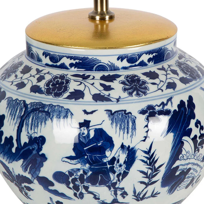 Buy Table Lamps Australia Woody Table Lamp Blue Ceramic - ELJC13478