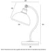 Buy Desk Lamps Australia Brevik Desk Lamp W200mm Beige / Satin - BREVIK TL-BE