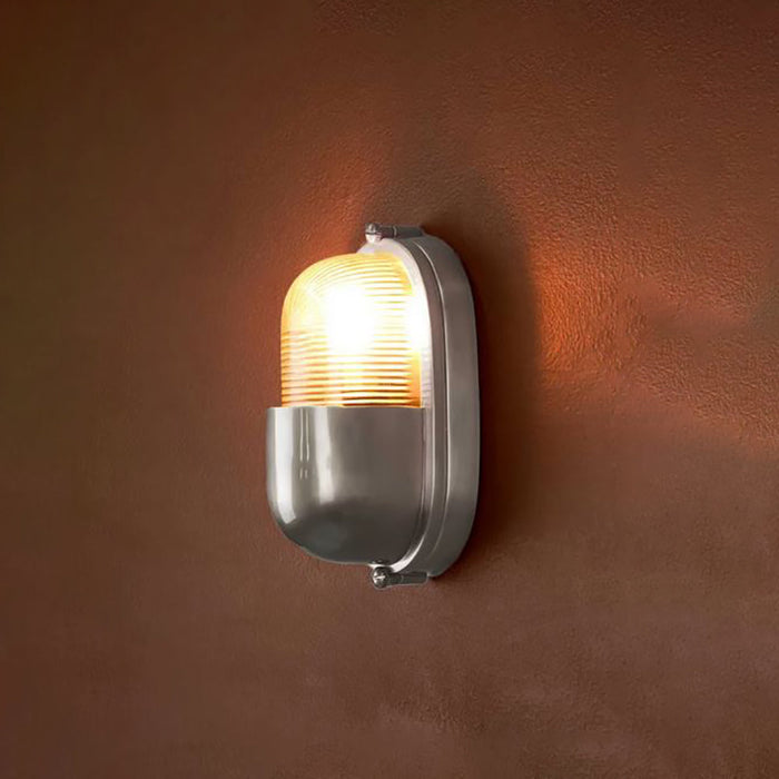 Buy Exterior Wall Lights Australia Anchor Exterior Wall Light Silver Brass - ELPIM31211AS
