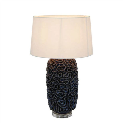 Buy Table Lamps Australia Zambezi Table Lamp Blue Ceramic - ELTIQ103171B