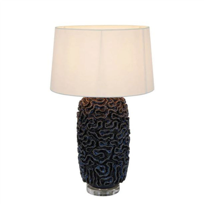Buy Table Lamps Australia Zambezi Table Lamp Blue Ceramic - ELTIQ103171B