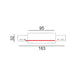 Buy Single Circuit Tracks & Accessories Australia Single Circuit Tracks & Accessorie 3 Wire L183mm White Aluminium - TRK1WHCON2