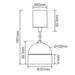 Buy Pendant Lights Australia Moon Pendant Light Tube Black 3CCT - 22778