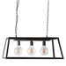 Buy Island Pendant Lights Australia Solane Island Pendant 3 Lights Black Iron / Glass - ELHK2121