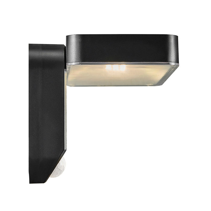 Buy Solar Lights Australia Rica Rectangle Solar Wall Light With Sensor 12V Black Plastic 3000K - 2118161003