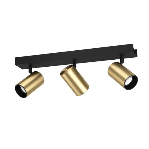 Buy Spotlights Australia Cumaribo Spot 3 lights Black / Brass Steel - 390084N