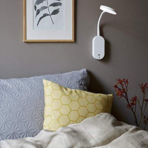 Buy Bedside Reading Lights Australia Mason Wall Light Plastic White, Frosted - 47131001