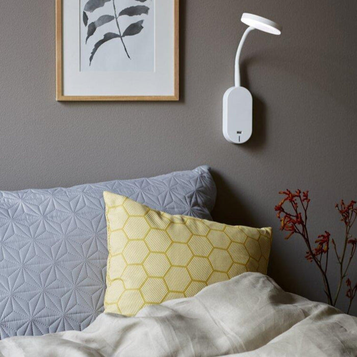 Buy Bedside Reading Lights Australia Mason Wall Light Plastic White, Frosted - 47131001
