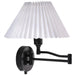 Buy Swing Arm Wall Lights Australia Break 1 Light Wall Light Black - 19861003