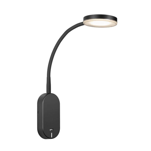 Buy Bedside Reading Lights Australia Mason Wall Light Plastic Black, Frosted - 47131003