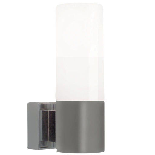 Buy Bathroom Vanity Lights Australia Tangens 1 Light Bath Brushed Steel, Opal - 17131032
