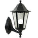 Buy Exterior Wall Lights Australia Cardiff 1 Light Up Wall Light Black, Clear - 74371003