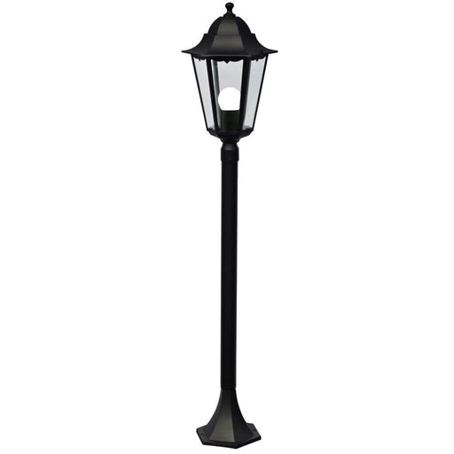 Buy Post Lights Australia Cardiff 1 Light Garden Black, Clear - 74398003