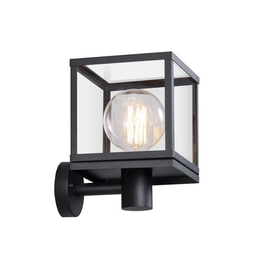 Buy Exterior Wall Lights Australia Dalton 1 Light Wall Light Stainless Steel, Glass Black, Clear - 46901003