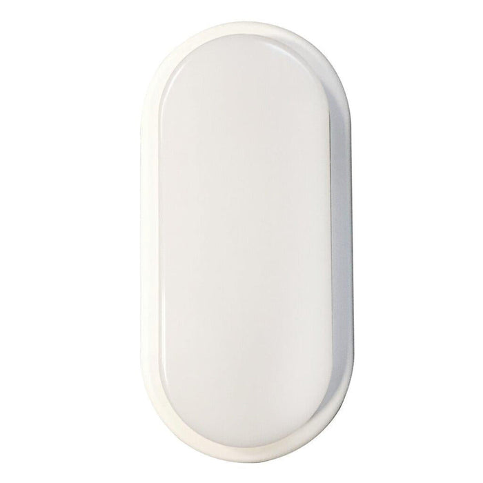 Buy Bathroom Vanity Lights Australia Cuba Energy 1 Light Wall Light Oval Plastic White, Opal - 2019181001