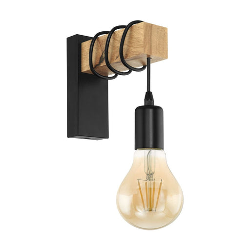 Buy Wall Sconce Australia Townshend 1 Light Wall Light Black & Brown - 32917