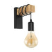 Buy Wall Sconce Australia Townshend 1 Light Wall Light Black & Brown - 32917
