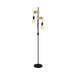 Buy Floor Lamps Australia Townshend 2 Light Floor Lamp Black & Brown - 32919N