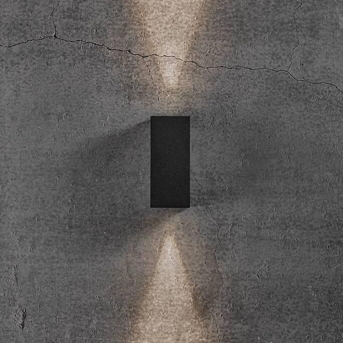Buy Up / Down Wall Lights Australia Asbol Kubi Up-Down Wall Light Black, Clear - 2019071003