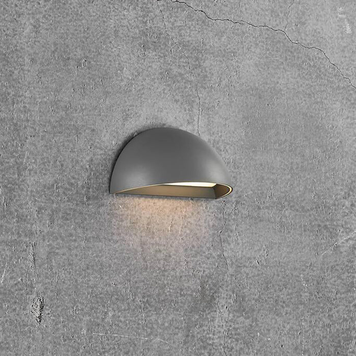 Buy Exterior Wall Lights Australia Arcus 1 Light Outdoor Wall Light Black, Opal - 2019001010