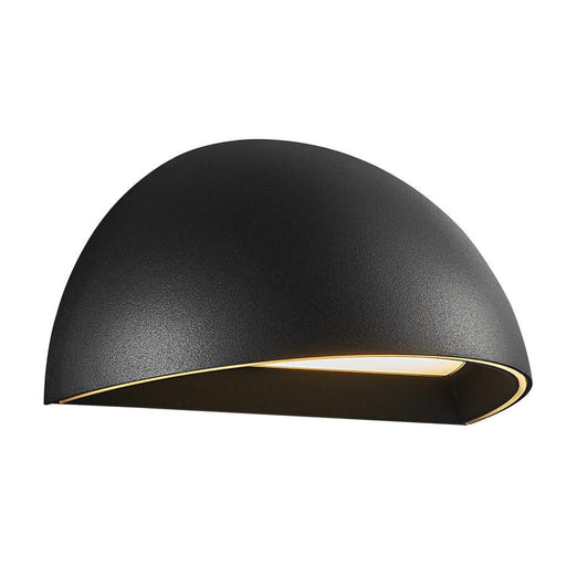 Buy Exterior Wall Lights Australia Arcus 1 Light Wall Light Black, Opal - 2019001003