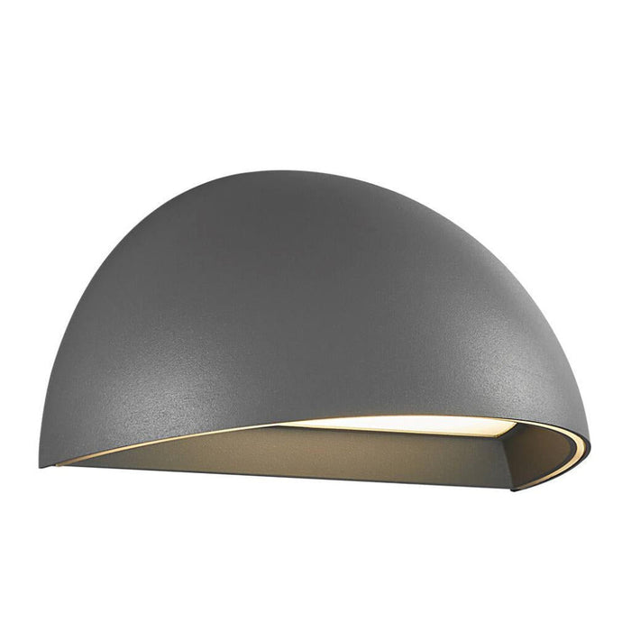 Buy Exterior Wall Lights Australia Arcus 1 Light Outdoor Wall Light Black, Opal - 2019001010