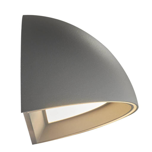 Buy Exterior Wall Lights Australia Arcus 1 Light Outdoor Wall Light Black, Opal - 2019001010