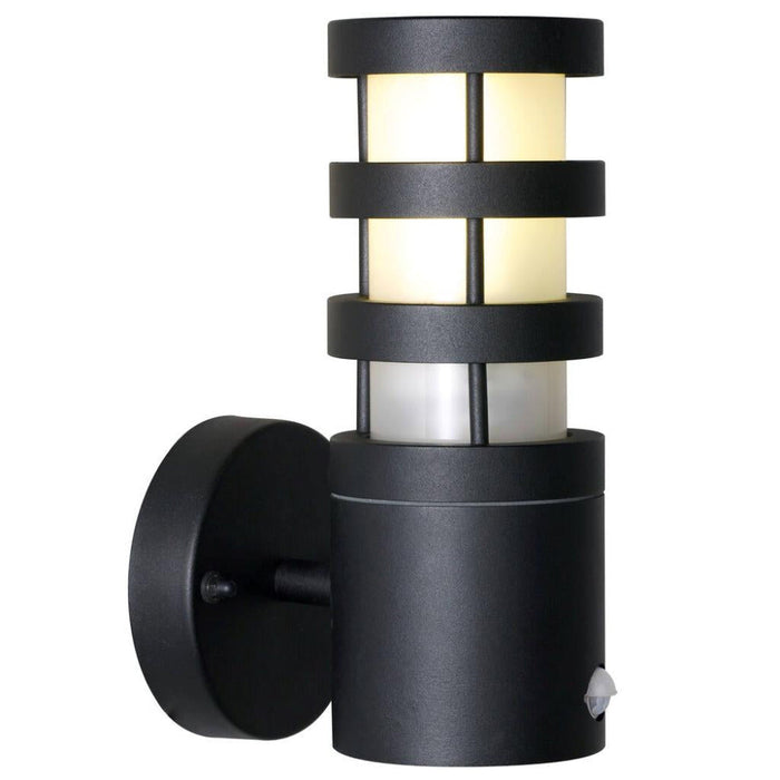 Buy Security Wall Lights Australia Darwin Sensor 1 Light Wall Light Black, Opal - 71972003