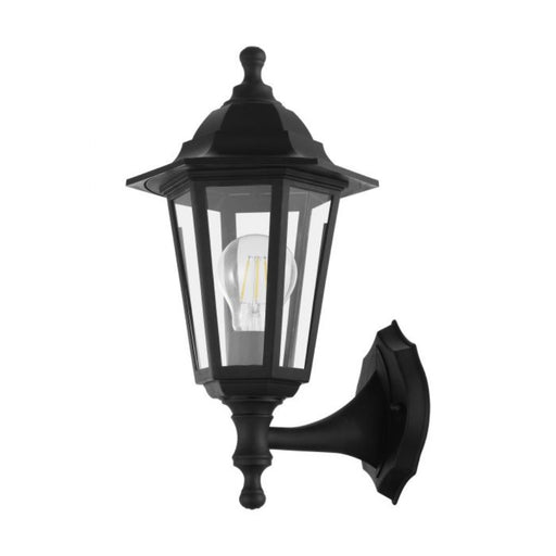 Buy Outdoor Wall Lanterns Australia Duanera Light Wall Lantern Height 320 mm Black Plastic - 33776N