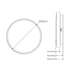 Buy LED Oyster Lights Australia Easy Round LED Oyster Light W300mm White Polycarbonate 3CCT - 20955