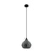 Buy Pendant Lights Australia TAMALLAT Pendant Light Black Steel Black Glass - 43576N