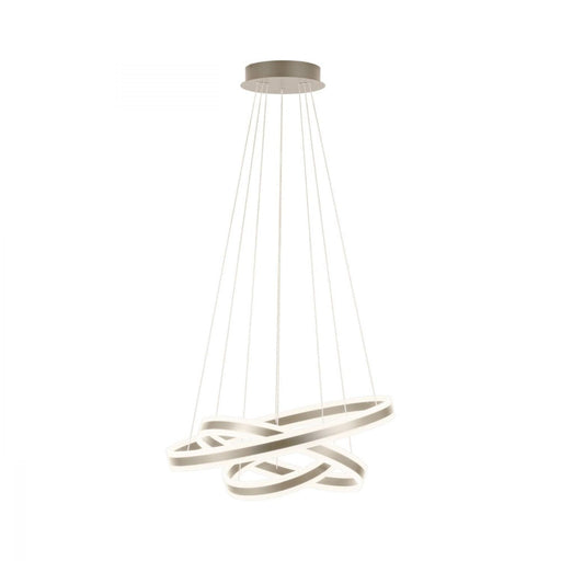 Buy LED Pendants Australia Tonarella 3 LED Pendant Champagne & Satine Nickel - 39314