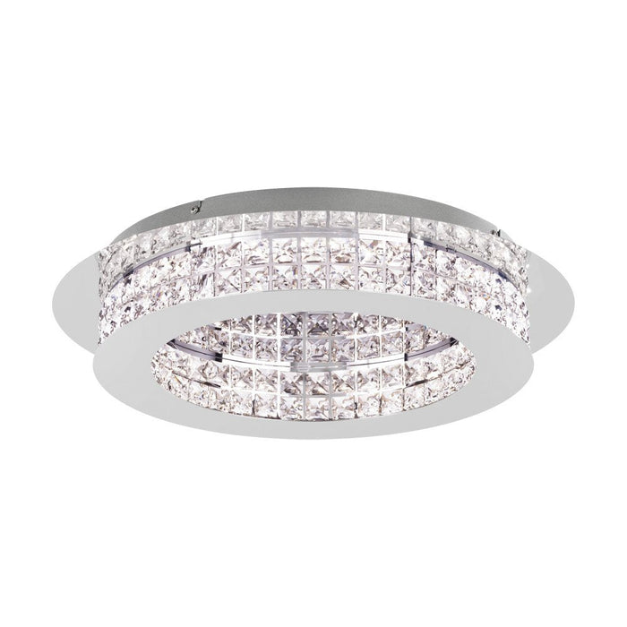 Buy Flush Mount Lights Australia Principe Ceiling LED Chrome & Crystal 500mm - 39401