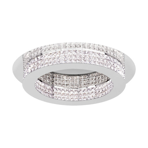 Buy Flush Mount Lights Australia Principe Ceiling LED Chrome & Crystal 700mm - 39402