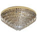 Buy Flush Mount Lights Australia Valparaiso 16 Light Ceiling Gold Coloured & Crystal 780mm - 39459