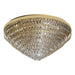 Buy Flush Mount Lights Australia Valparaiso 25 Light Ceiling Gold Coloured & Crystal 980mm - 39461