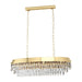 Buy Pendant Lights Australia Valparaiso 10 Light Pendant Gold Coloured & Crystal - 39462