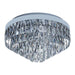 Buy Flush Mount Lights Australia Valparaiso 8 Light Ceiling Chrome & Crystal 480mm - 39489