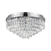 Buy Flush Mount Lights Australia Valparaiso 11 Light Ceiling Chrome & Crystal 580mm - 39491