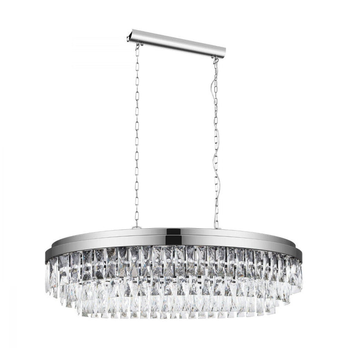 Buy Pendant Lights Australia Valparaiso 10 Light Pendant Chrome & Crystal - 39494
