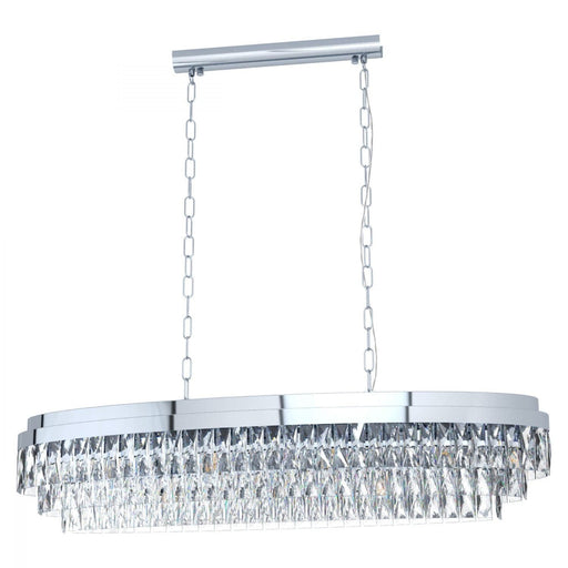 Buy Pendant Lights Australia Valparaiso 13 Light Pendant Chrome & Crystal - 39495