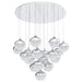 Buy Cluster Pendants Australia Mioglia 18 LED Pendant Chrome & White - 39528