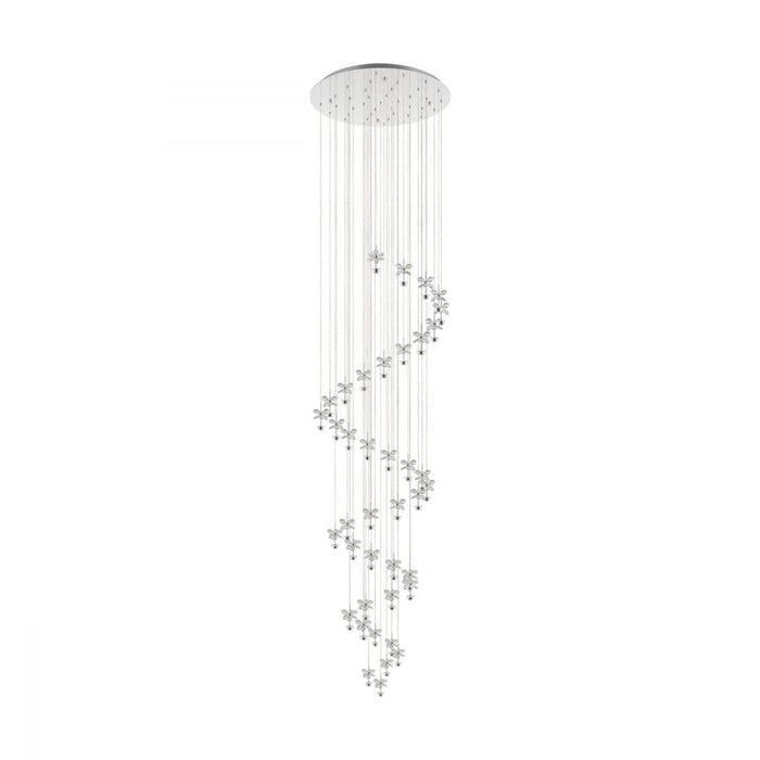Buy Cluster Pendants Australia Pianopoli 40 LED Luminaire Chrome & Crystal - 39545